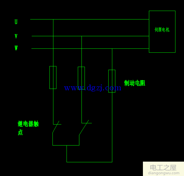 伺服電機制動方式原理圖解