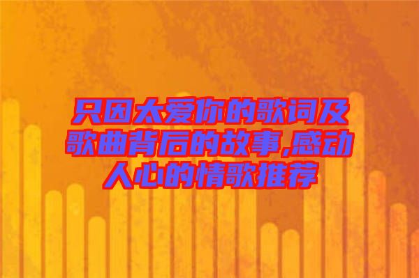 只因太愛你的歌詞及歌曲背后的故事,感動(dòng)人心的情歌推薦