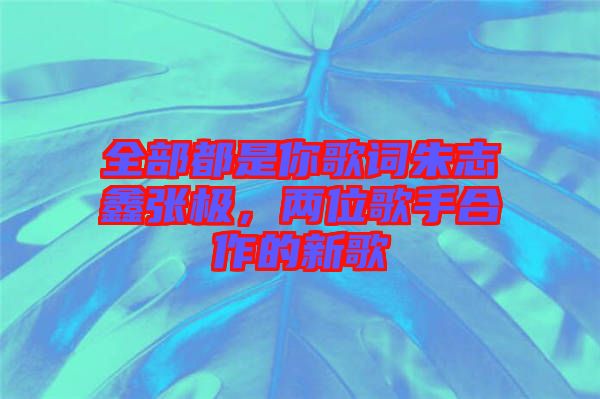 全部都是你歌詞朱志鑫張極，兩位歌手合作的新歌