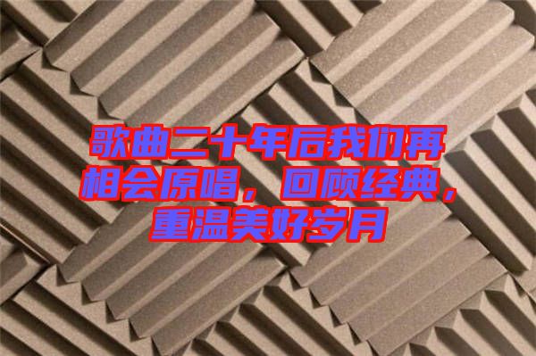 歌曲二十年后我們?cè)傧鄷?huì)原唱，回顧經(jīng)典，重溫美好歲月