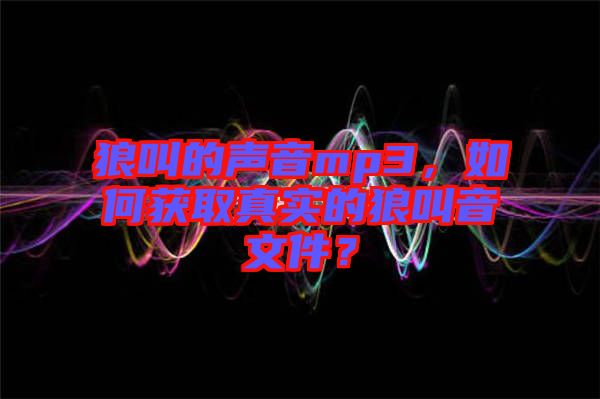 狼叫的聲音mp3，如何獲取真實(shí)的狼叫音文件？