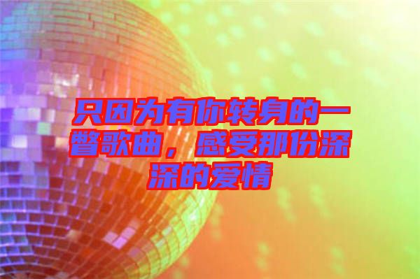 只因為有你轉(zhuǎn)身的一瞥歌曲，感受那份深深的愛情