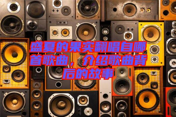 盛夏的果實翻唱自哪首歌曲，介紹歌曲背后的故事