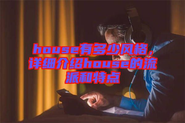 house有多少風(fēng)格，詳細(xì)介紹house的流派和特點(diǎn)