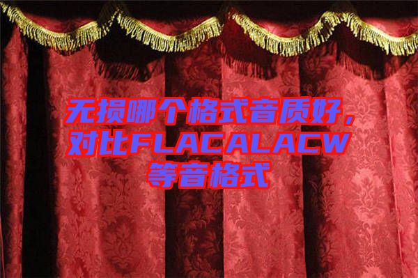 無損哪個格式音質(zhì)好，對比FLACALACW等音格式