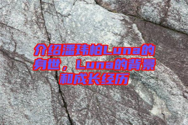 介紹潘瑋柏Luna的身世，Luna的背景和成長經歷