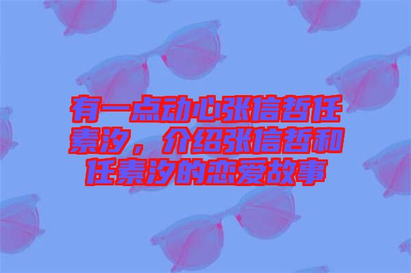 有一點(diǎn)動心張信哲任素汐，介紹張信哲和任素汐的戀愛故事