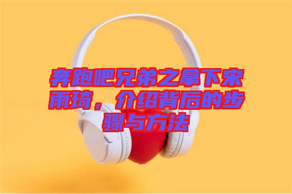 奔跑吧兄弟之拿下宋雨琦，介紹背后的步驟與方法