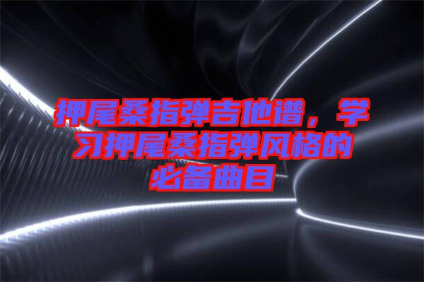 押尾桑指彈吉他譜，學習押尾桑指彈風格的必備曲目