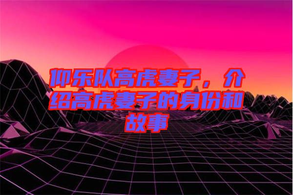 仰樂隊(duì)高虎妻子，介紹高虎妻子的身份和故事