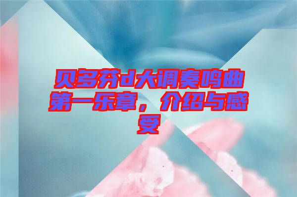 貝多芬d大調奏鳴曲第一樂章，介紹與感受