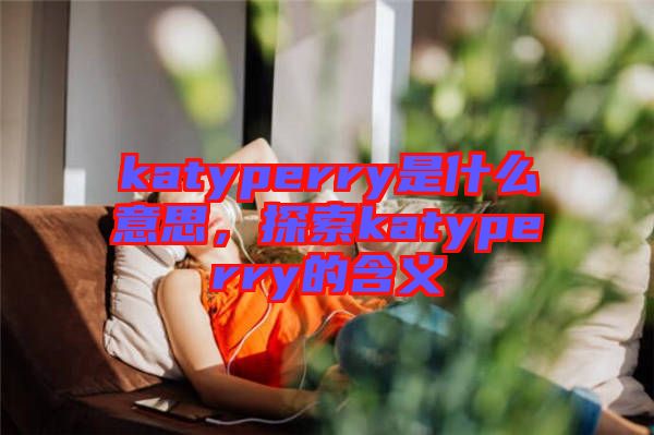 katyperry是什么意思，探索katyperry的含義