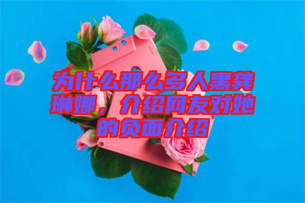 為什么那么多人黑龔琳娜，介紹網(wǎng)友對她的負(fù)面介紹