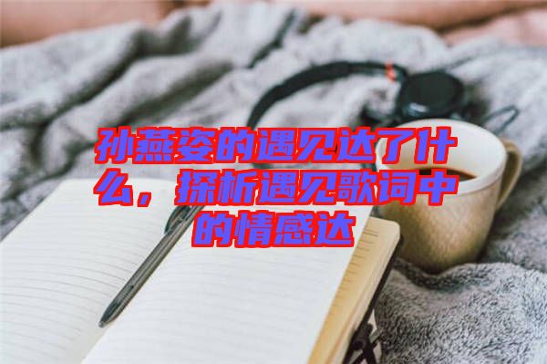 孫燕姿的遇見(jiàn)達(dá)了什么，探析遇見(jiàn)歌詞中的情感達(dá)