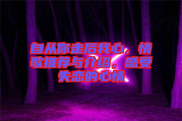 自從你走后我心，情歌推薦與介紹，感受失戀的心情