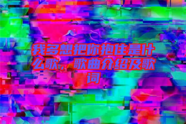 我多想把你抱住是什么歌，歌曲介紹及歌詞