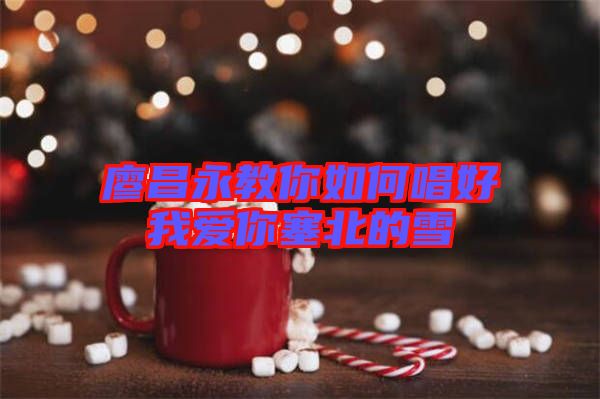 廖昌永教你如何唱好我愛你塞北的雪