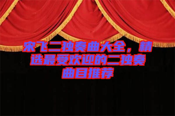 宋飛二獨奏曲大全，精選最受歡迎的二獨奏曲目推薦