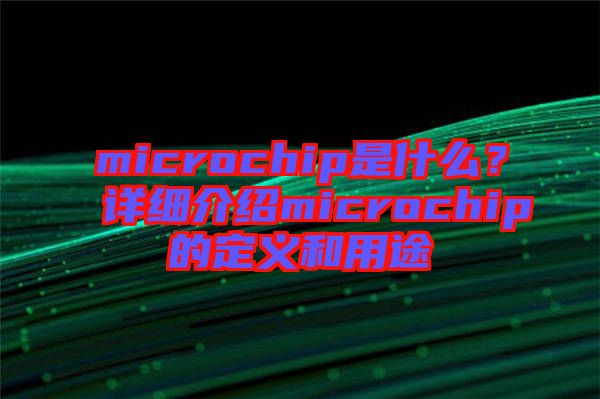 microchip是什么？詳細介紹microchip的定義和用途